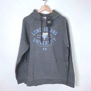 Under Armour‎ Long Island University Hoodie Pullover Collegiate Gray Large